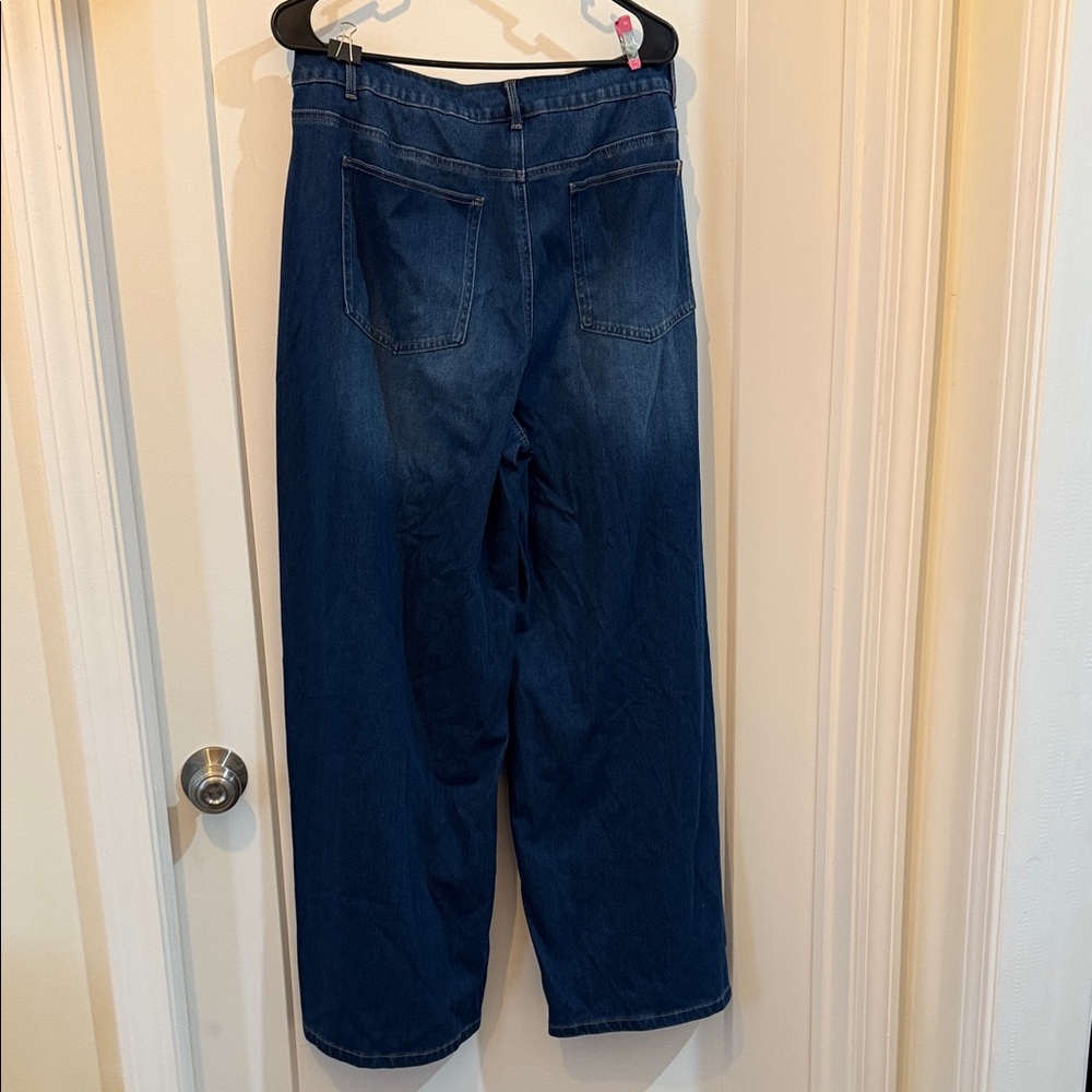 Classic Blue wide leg Women's Jeans - Picture 4 of 4